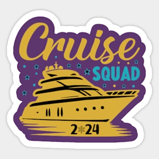 Cruise squad 2024 Sticker